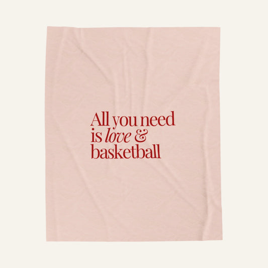 Love and Basketball Velveteen Plush Blanket