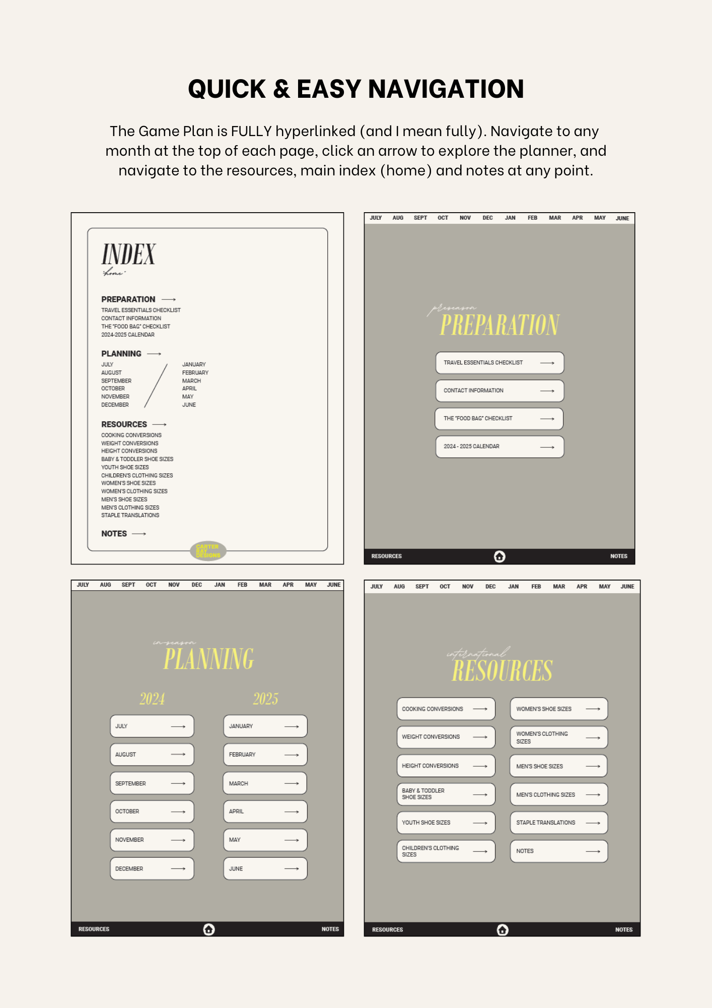 The Game Plan: The Overseas Basketball WAG All-in-One Digital Planner and Resource Guide