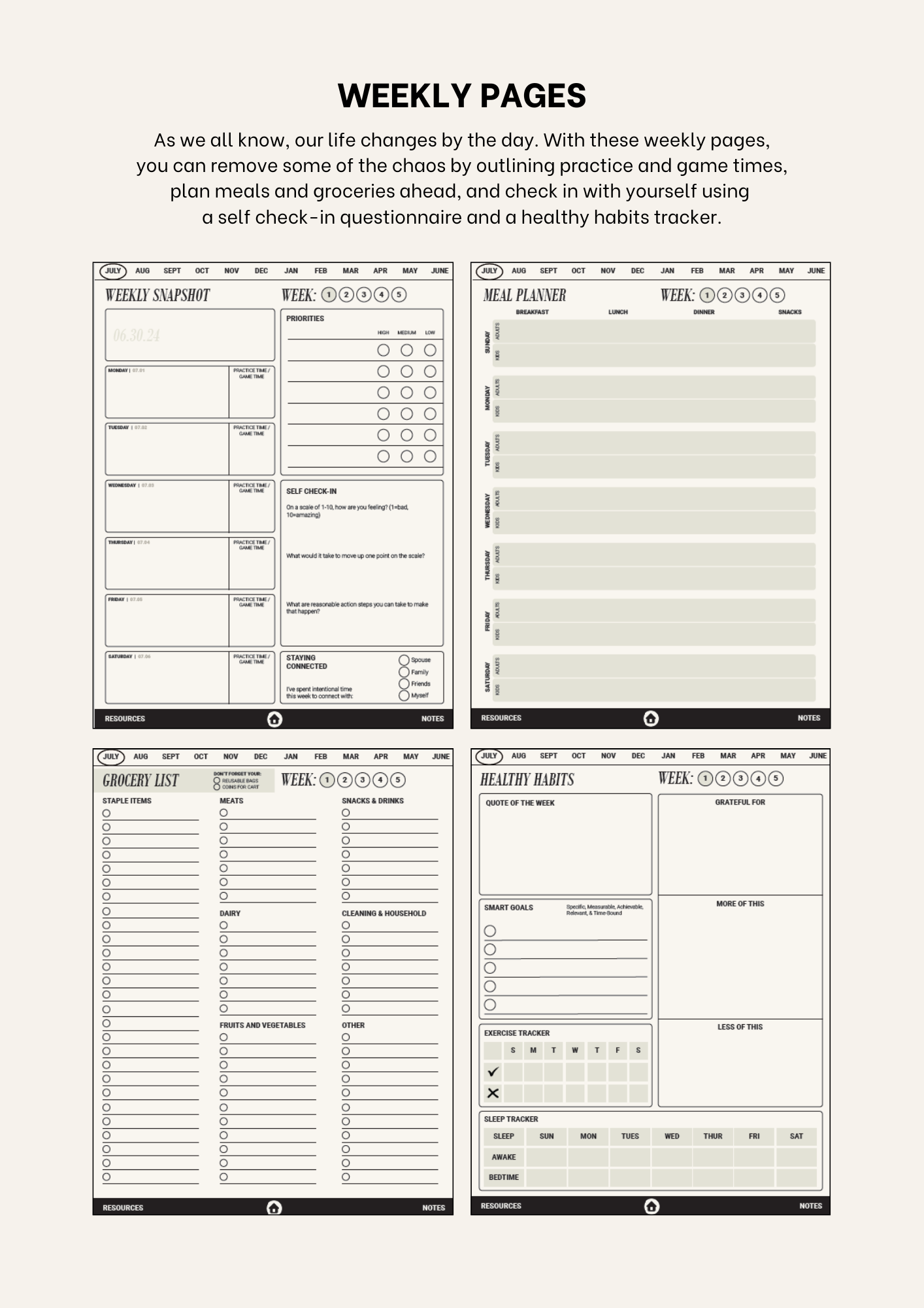 The Game Plan: The Overseas Basketball WAG All-in-One Digital Planner and Resource Guide