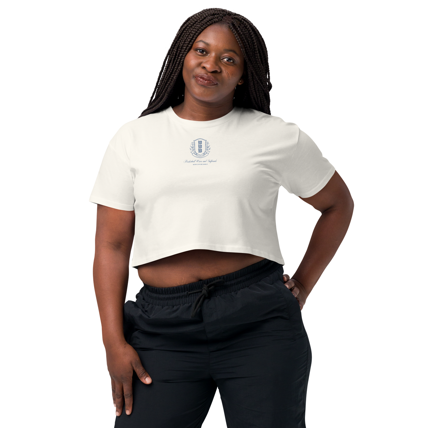 WWW - WAGs Crest Cropped Tee
